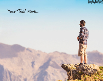Boy On Mountain quote pictures