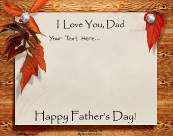 Happy Father Day 2015 Wish Card quote pictures